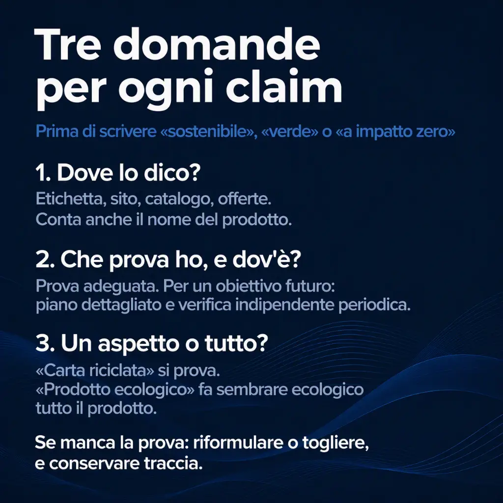 Greenwashing e claim ambientali: le tre domande da farsi per ogni messaggio
